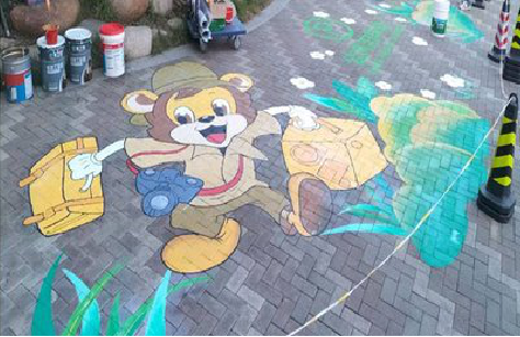 古丈夏季画地面彩绘会遇到的问题