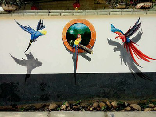 古丈视觉错位-3D墙绘设计