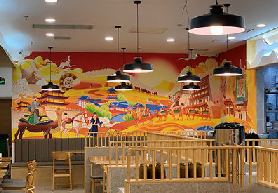 古丈商业空间彩绘介绍。